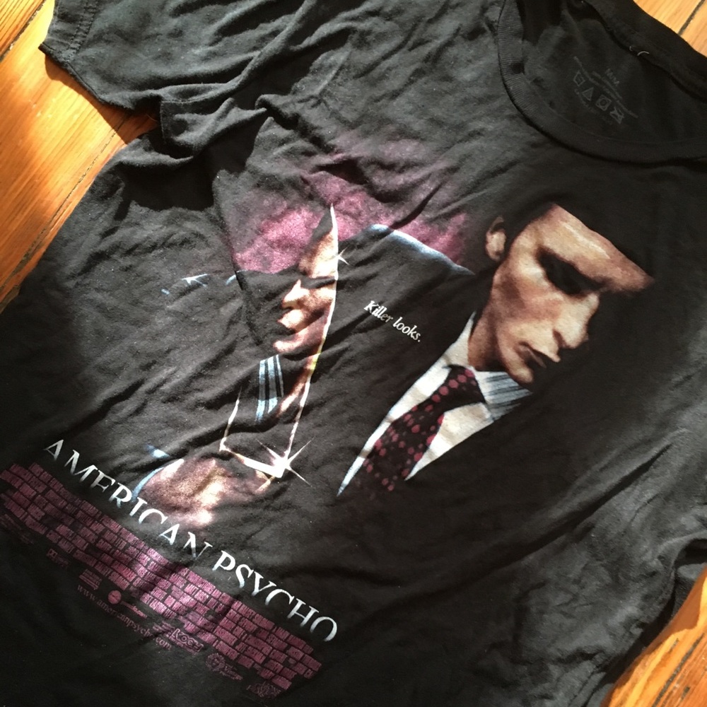 Killer American Psycho Medium Black T Shirt!!!
